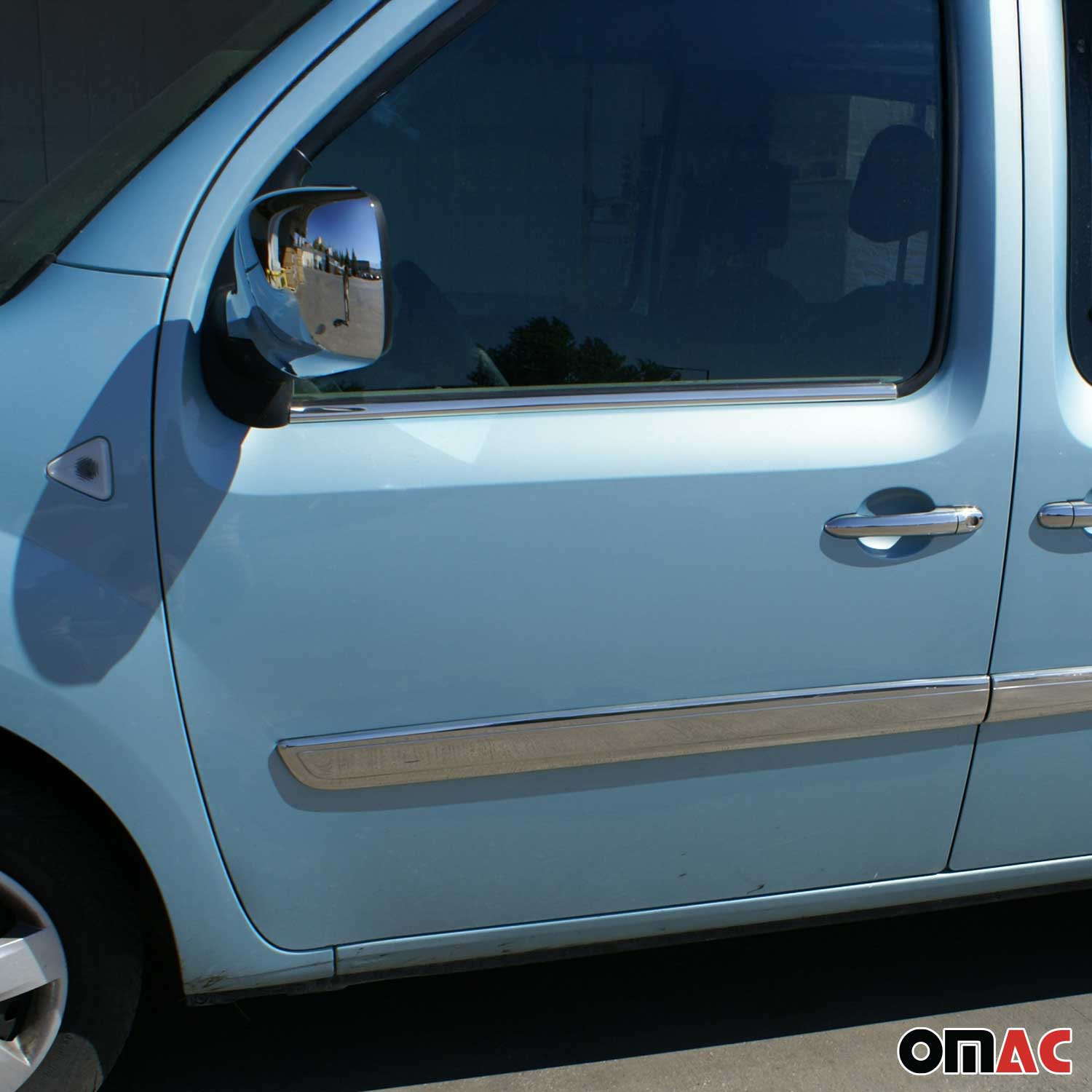 Fensterleisten Zierleisten für Renault Kangoo 2008-2013 Edelstahl Chrom 4tlg