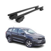 Dachträger Gepäckträger für Kia Sorento MQ4 SUV 2021-2026 ABE Alu Schwarz 2x
