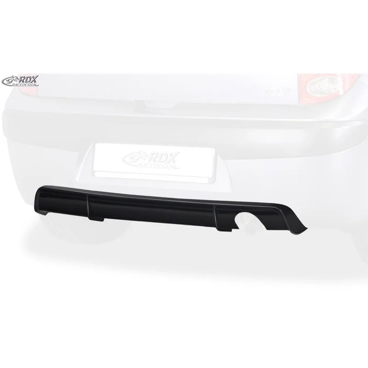 RDX Heckschürzenansatz Diffuser für Peugeot 1007 2005- ABS TÜV