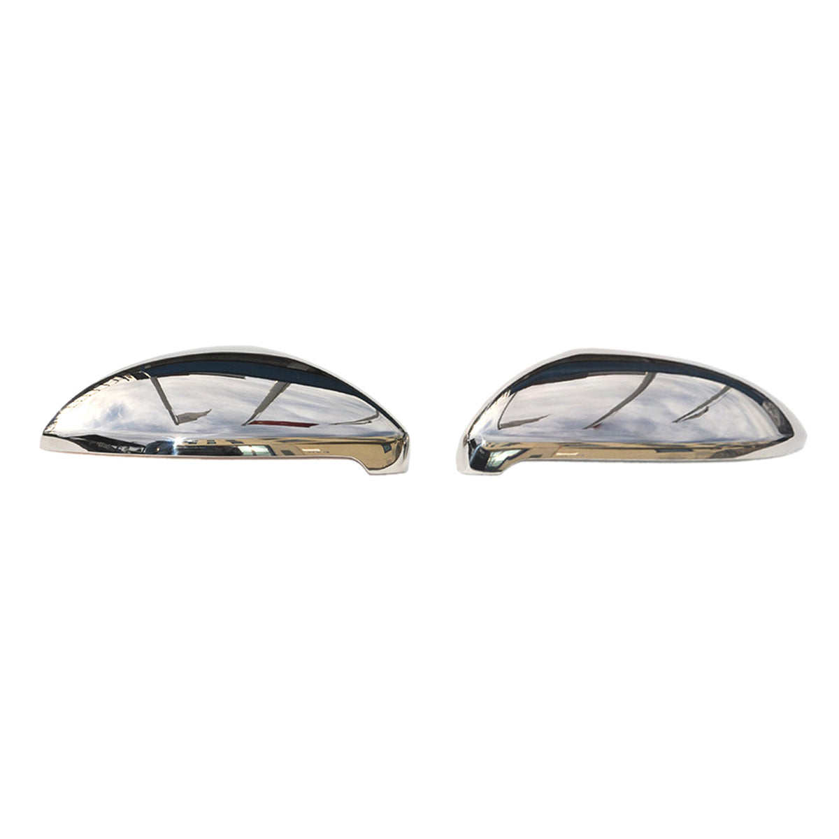 Spiegelkappen Spiegelabdeckung für VW Golf 2012-2019 Edelstahl Silber 2tlg