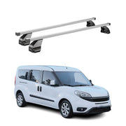 Menabo Dachträger Grundtäger für Fiat Doblo 2010-2022 75kg Stahl Silber 2 tlg