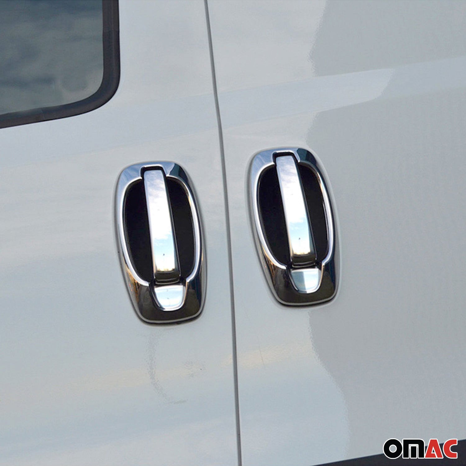 Chrom Türgriff Blende für Fiat Qubo 2008-2021 4-Tür Edelstahl 8tlg