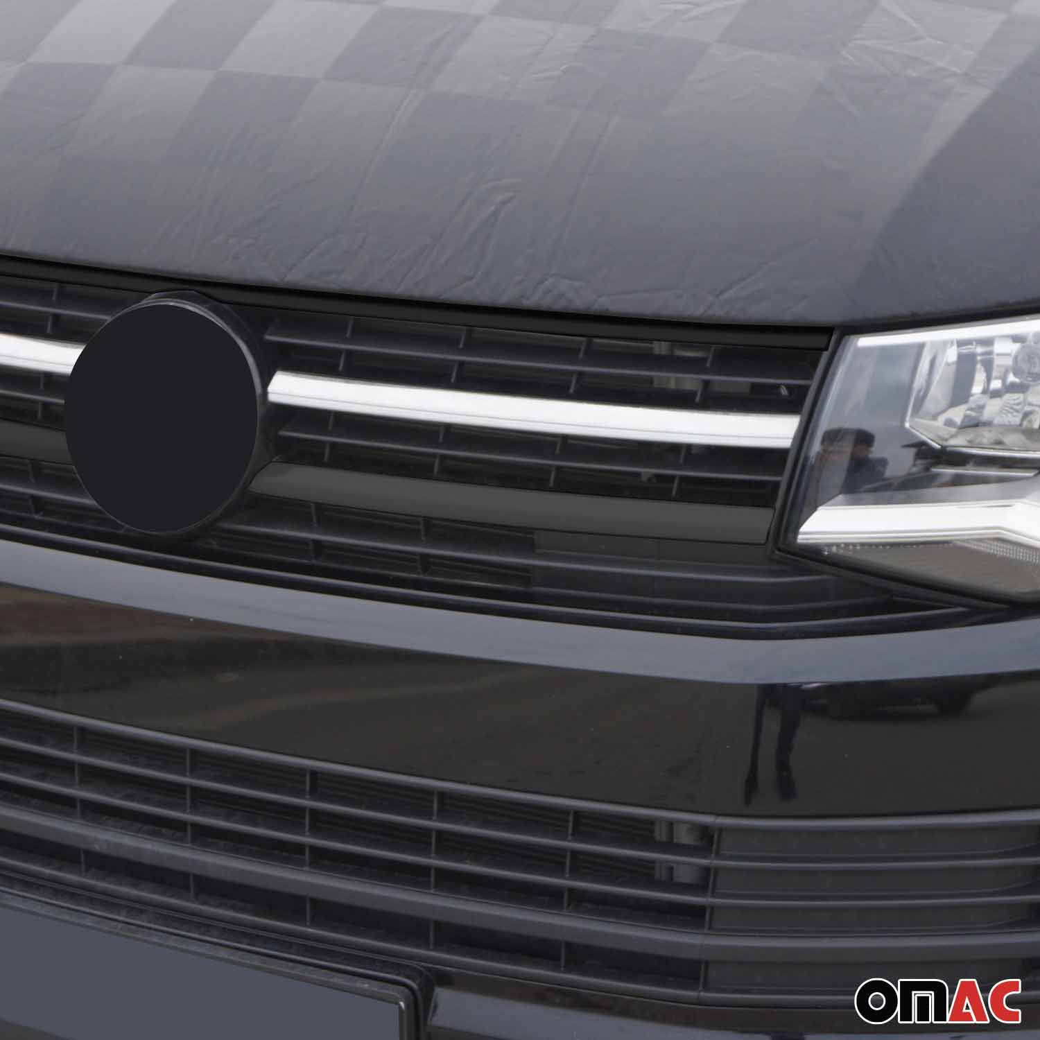 Kühlergrill Leiste Grillleisten für VW T6 Transporter 2015-19 Edelstahl Chrom 2x