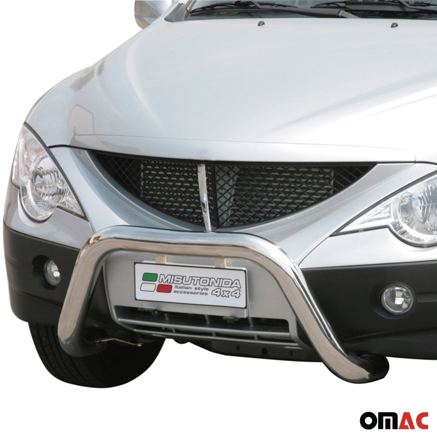 Frontbügel Frontschutzbügel für Ssangyong Actyon Sports 2007-2012 ø76 Stahl Grau