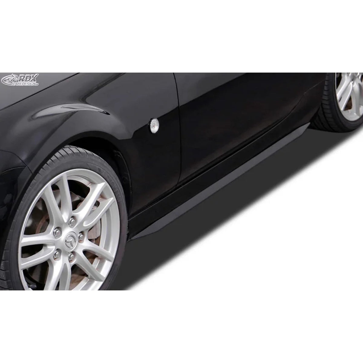 RDX Seitenschweller 'Slim' für Mazda MX5 NC 2005-2008 ABS Schwarz 2er-Set TÜV