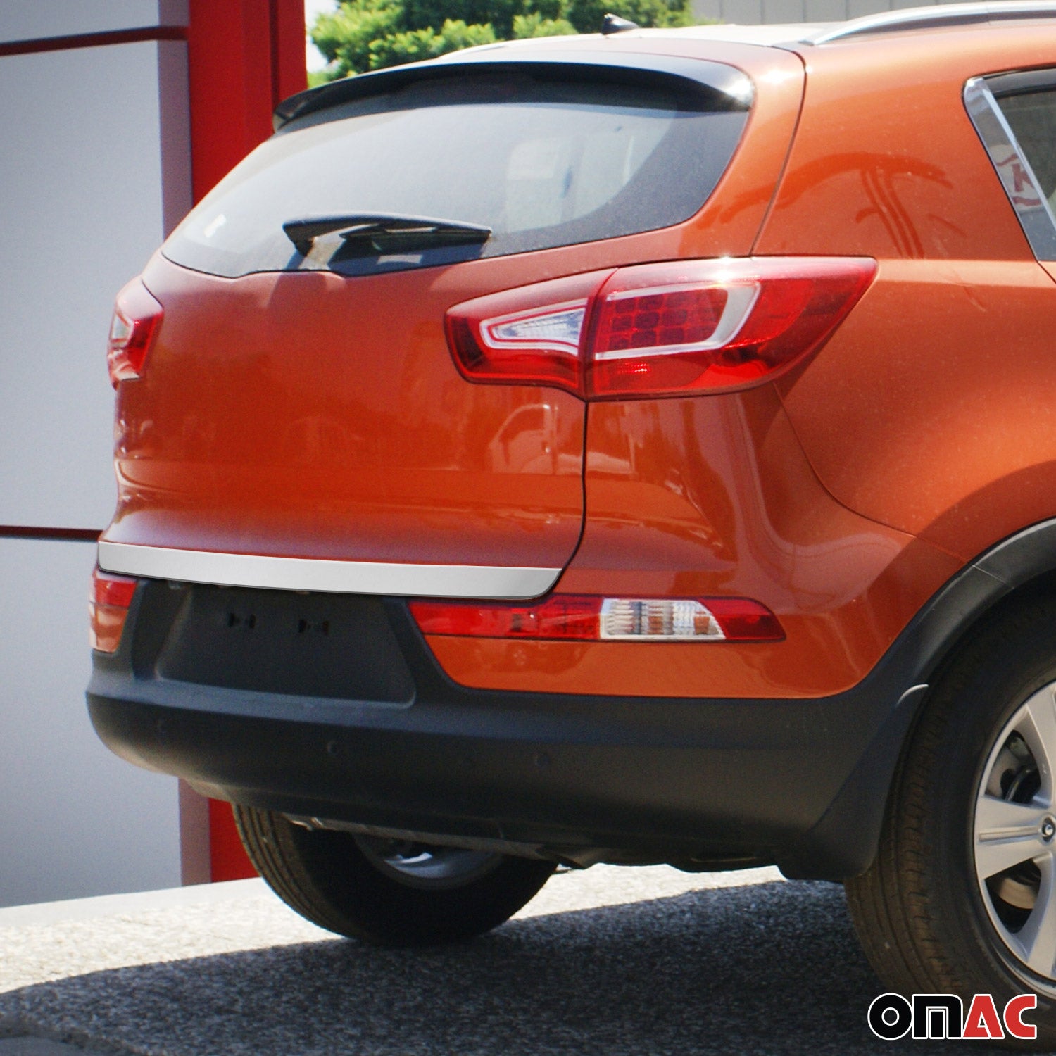 Kofferraumleiste Heckklappe Leiste für Kia Sportage 2010-2015 Edelstahl Chrom