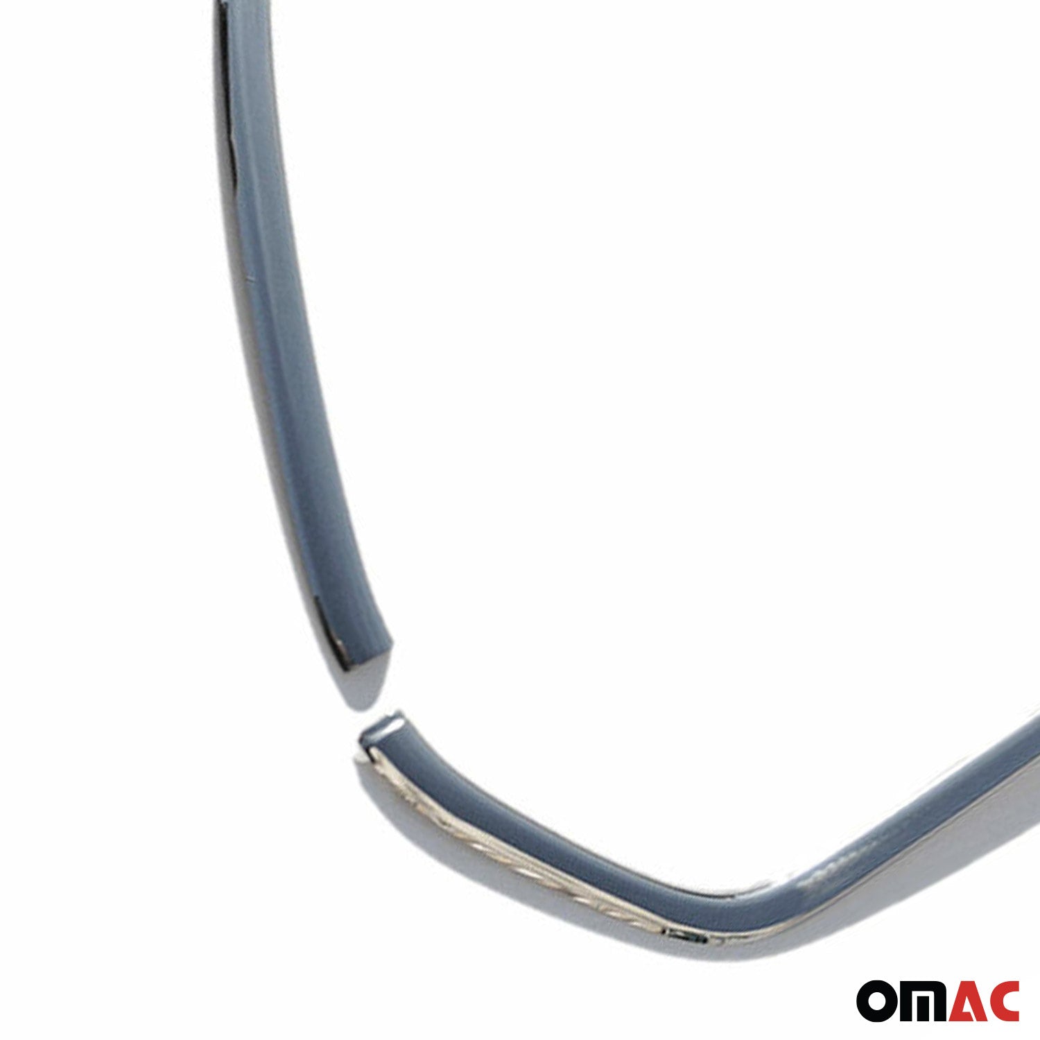 Kühlergrill Leisten Grillleisten für Ford Transit 2014-2024 Edelstahl Silber 2x