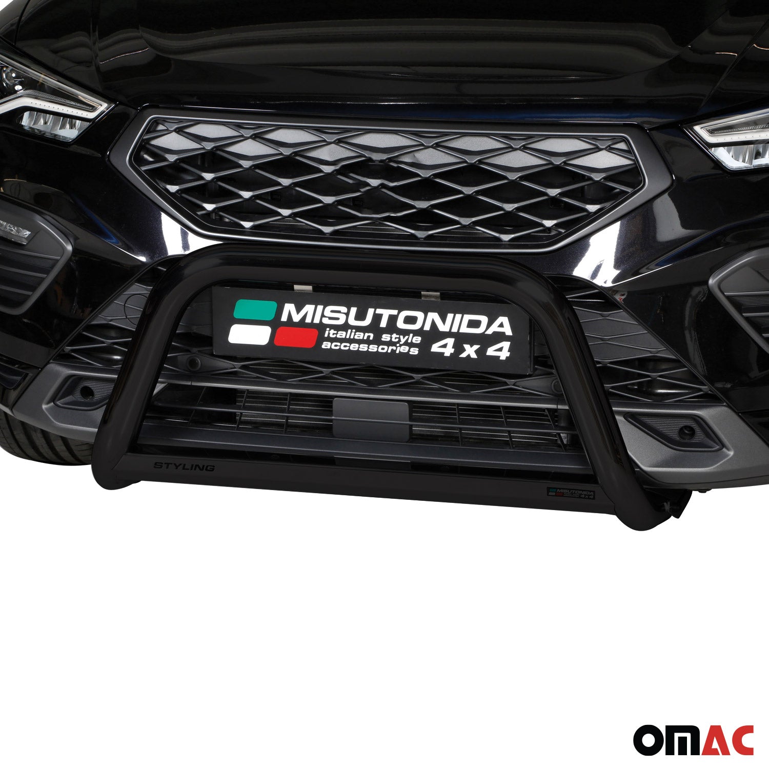 Frontbügel Frontschutzbügel für Seat Ateca 2021-2026 ø63mm Stahl Schwarz Schutz