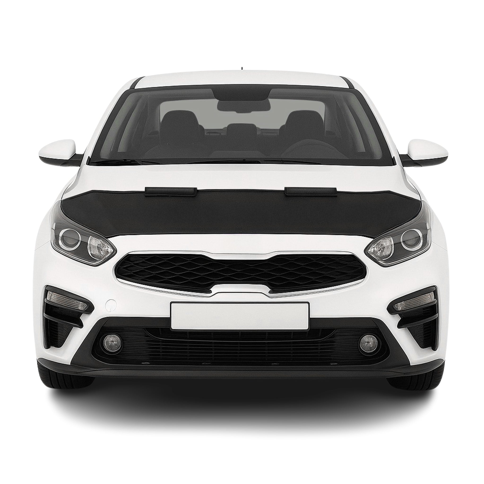Haubenbra Steinschlagschutz für Kia Cerato Limo 2018-26 Schwarz Halb