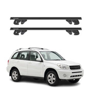 Dachträger Grundtäger für Toyota RAV4 II 2001-2005 Alu 90kg TÜV Schwarz 2tlg