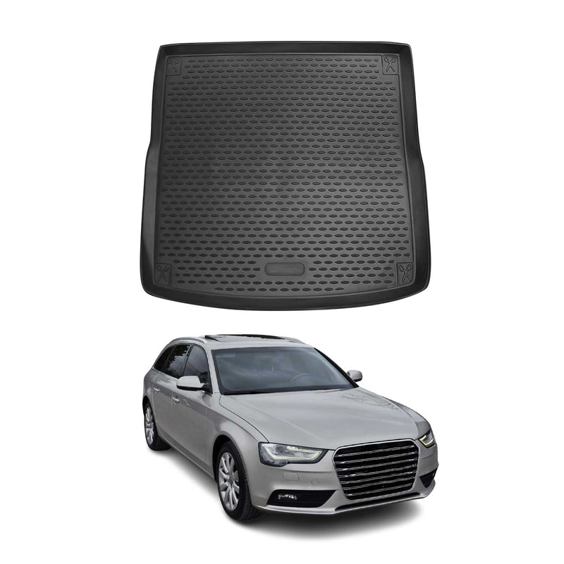 Kofferraummatte Kofferraumwanne für Audi A4 Avant 8K5 B8 2007-2015 Gummi TPE