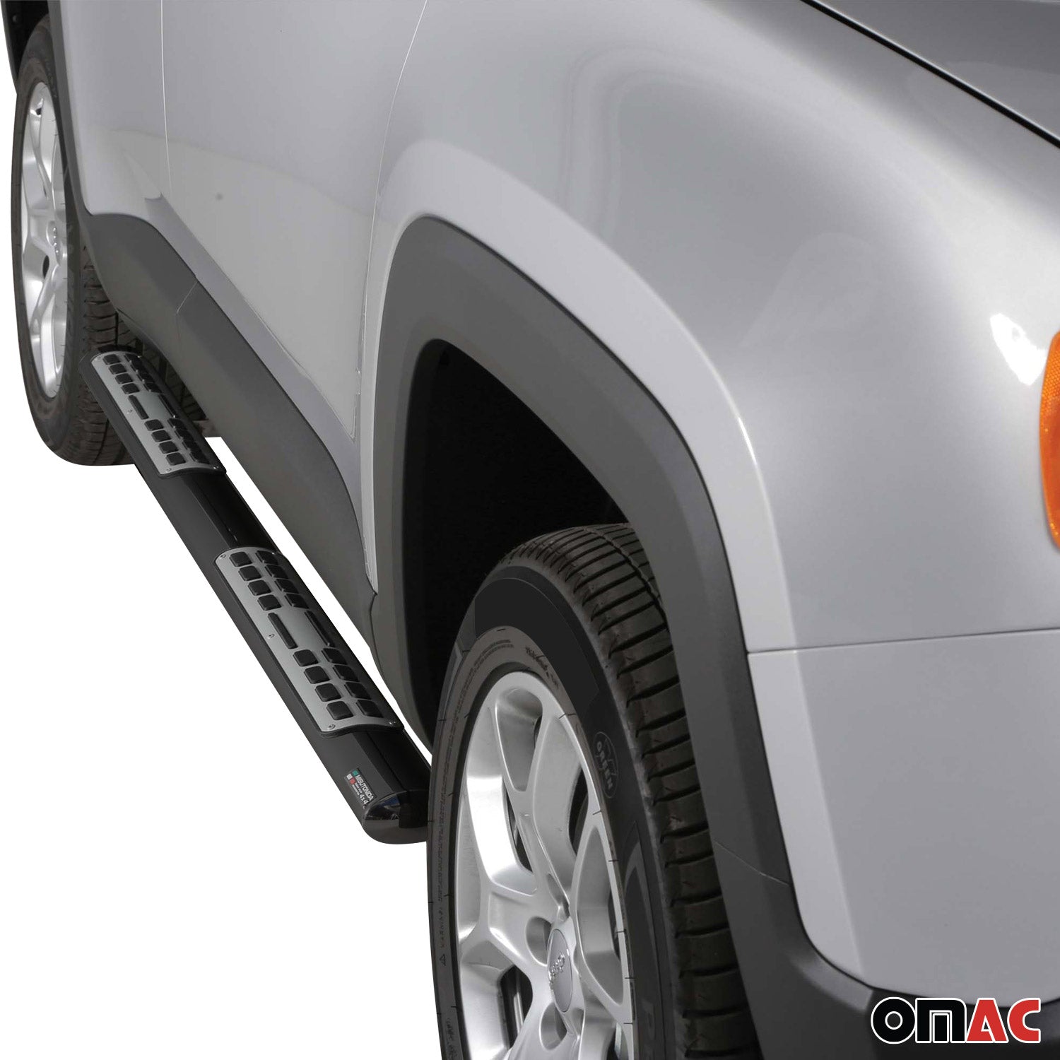 Stahl Schwellerrohre Trittbretter für Jeep Renegade Trailhawk 2014-2017 Schwarz