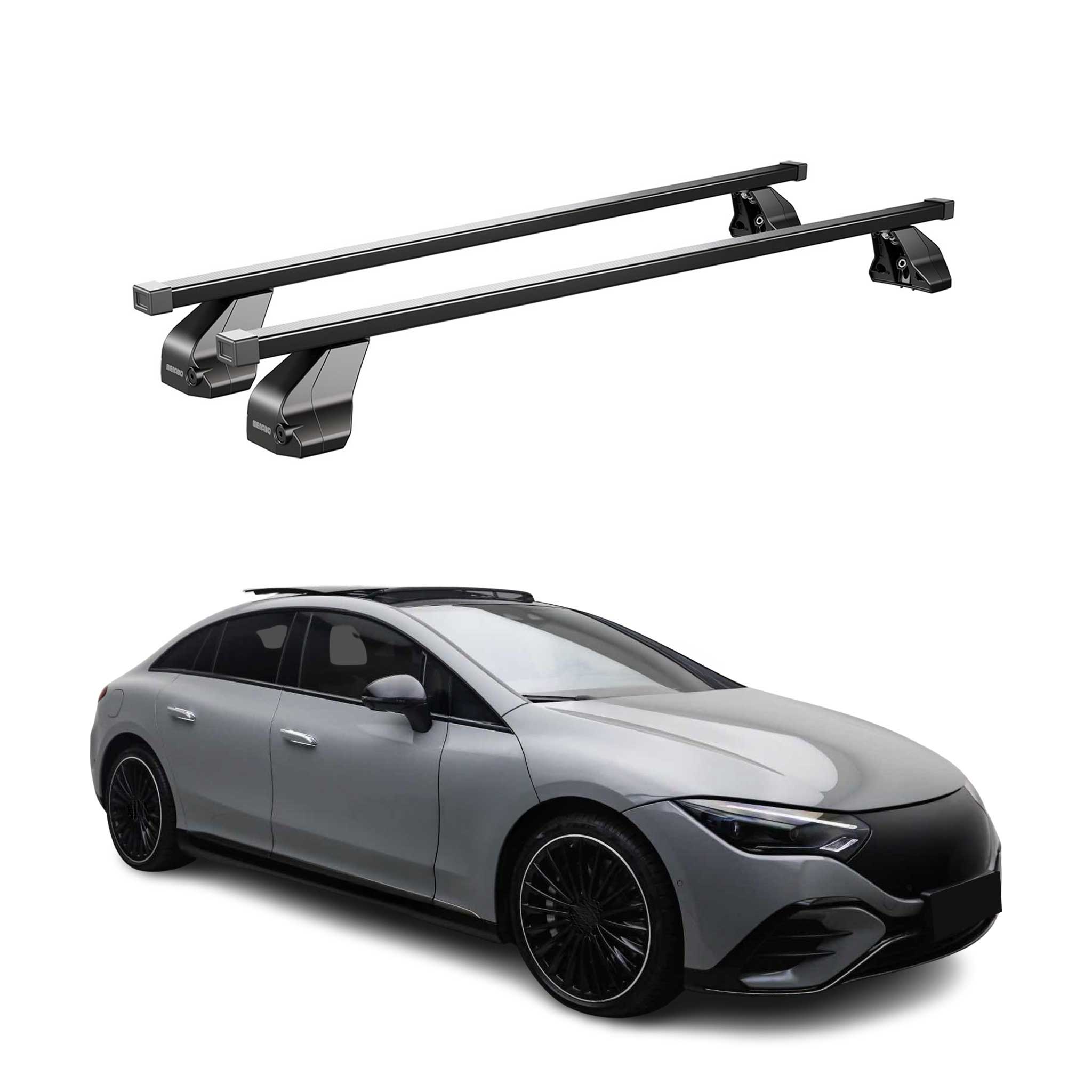 Menabo Dachträger Grundtäger für Mercedes EQE V295 2023-2026 75kg Stahl Schwarz