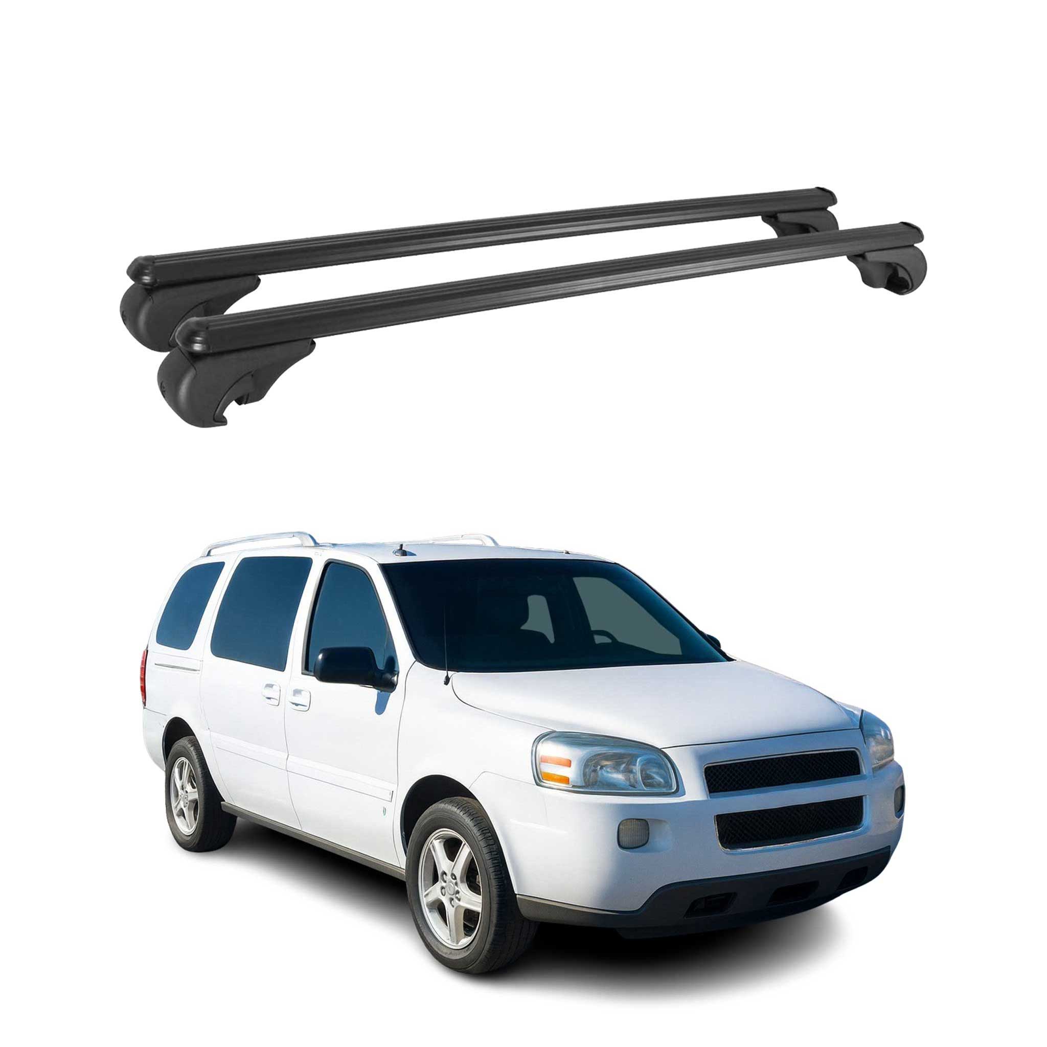 Dachträger für Chevrolet Uplander 2005-2009 Gepäckträger Grundträger Alu Schwarz