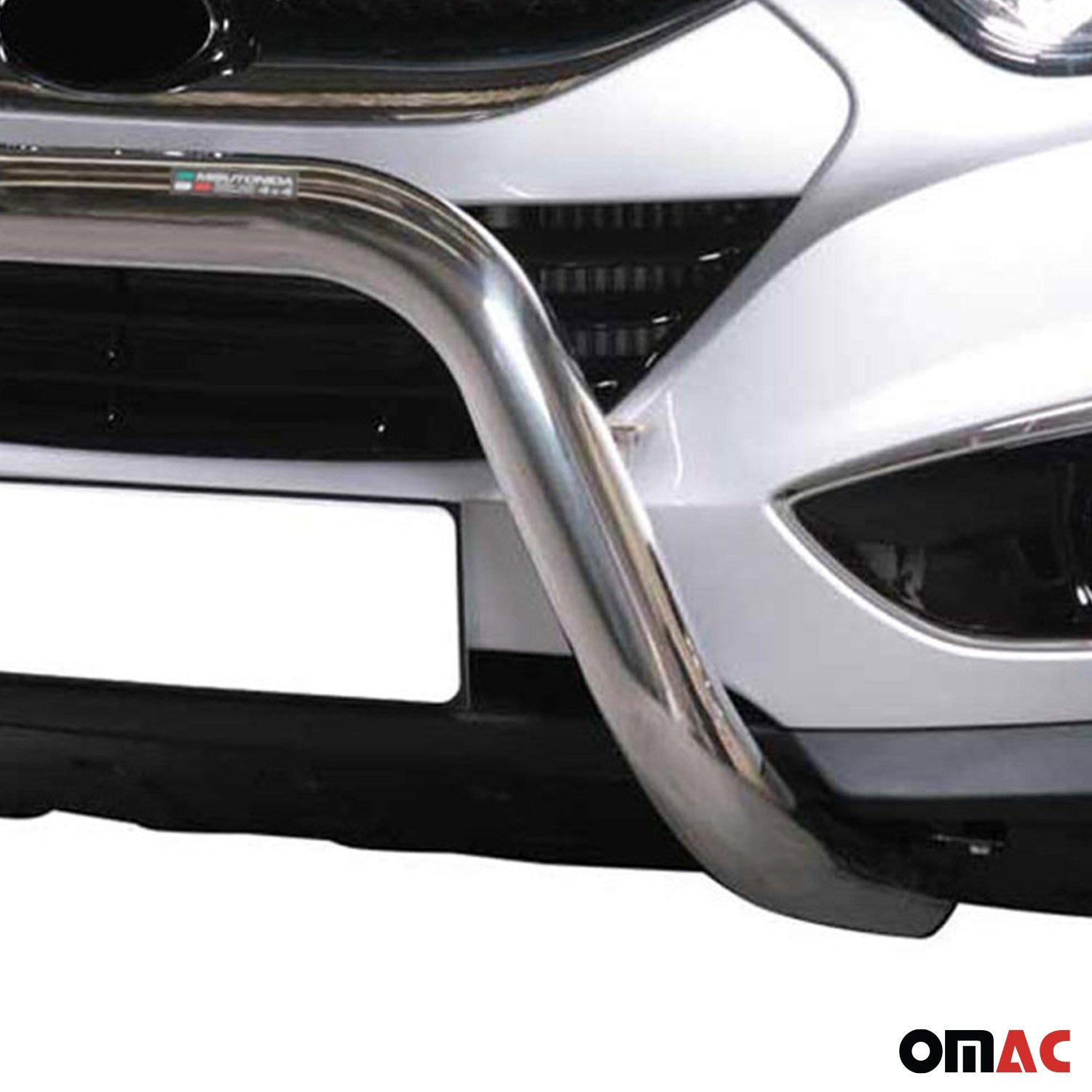 Frontbügel Frontschutzbügel für Hyundai ix35 2009-2015 ø76mm Stahl Silber Schutz