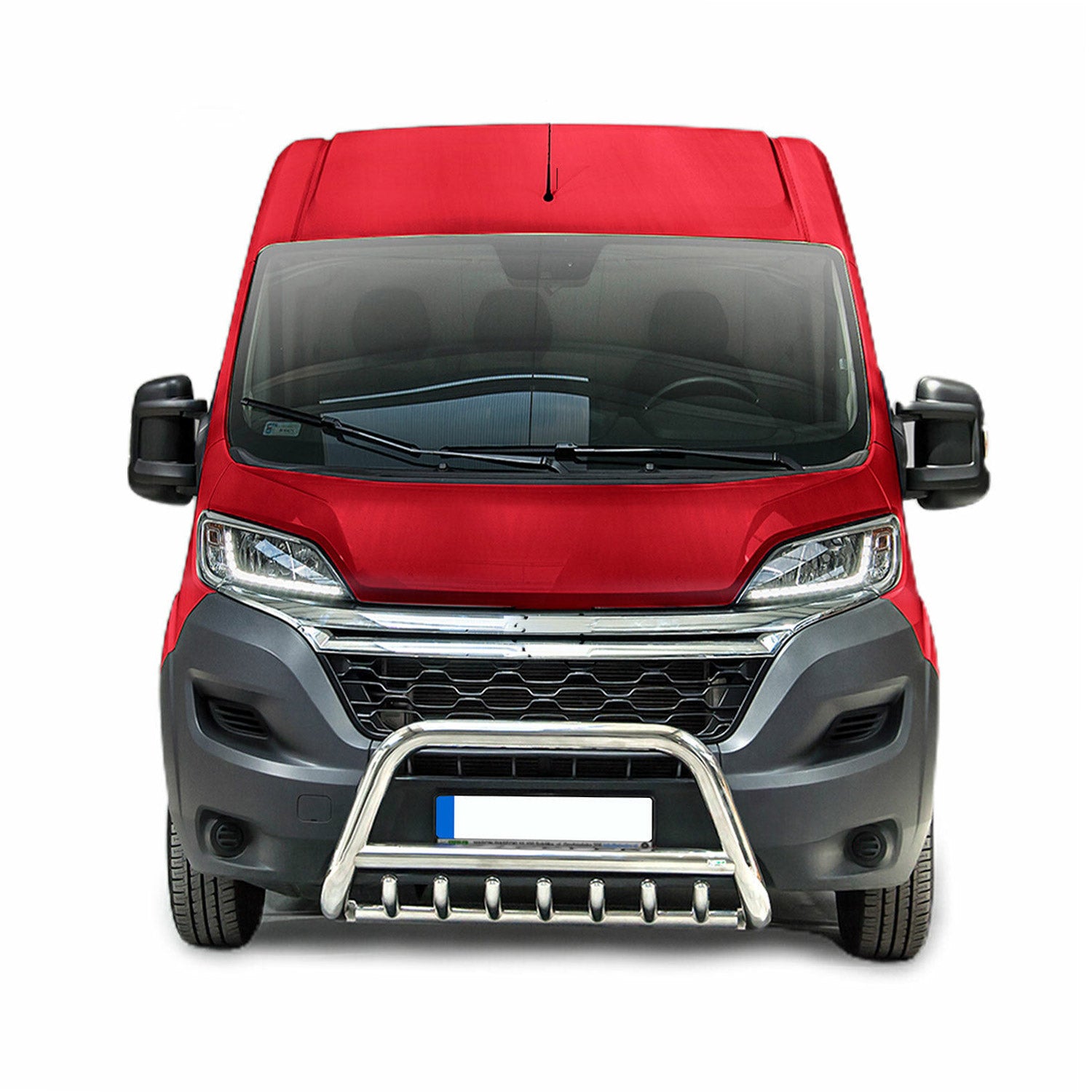 Frontbügel Frontschutzbügel für Citroen Jumper 2006-2016 mit ABE Silber Stahl