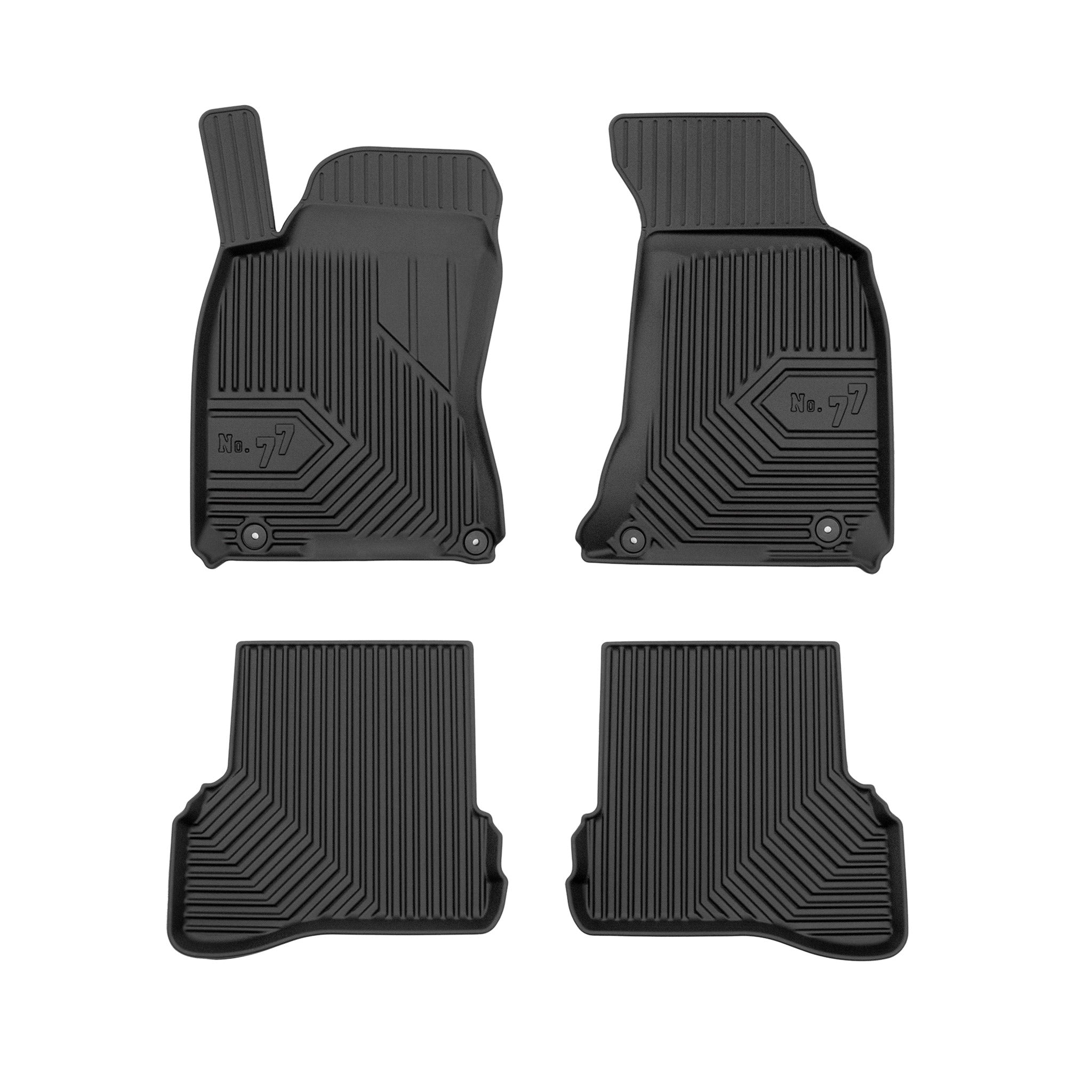Fußmatten Gummimatten No.77 für VW Passat B5 1996-2005 TPE Schwarz 4 Teile