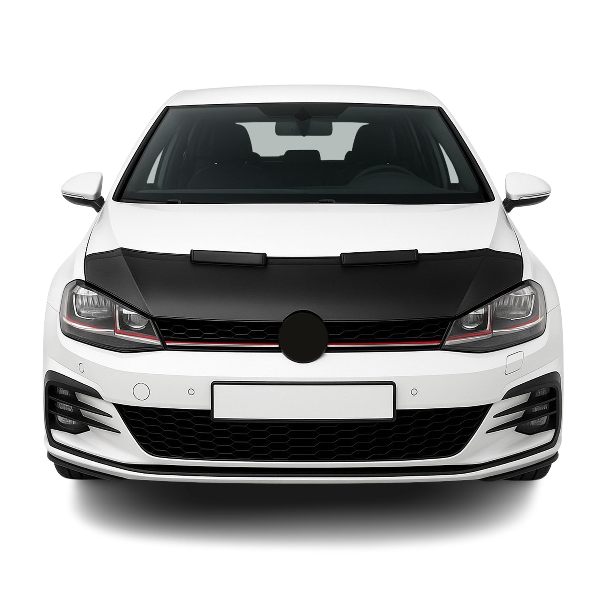 Haubenbra Steinschlagschutz Bonnet Bra für VW Golf 2012-2019 Schwarz Halb