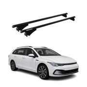 Menabo Grundträger Dachträger für VW Golf 2019-2026 ABE Aluminium Schwarz 2tlg