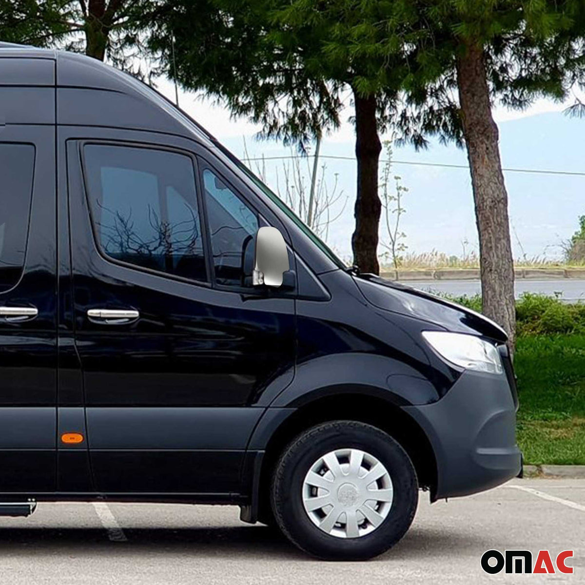 Spiegelkappen Spiegelblenden für Mercedes Sprinter 907 910 2018-26 Chrom Matt