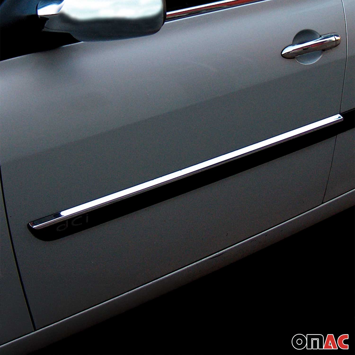 Seitentürleiste Türleisten Türschutzleiste für Renault Megane 2002-2009 Chrom 4x