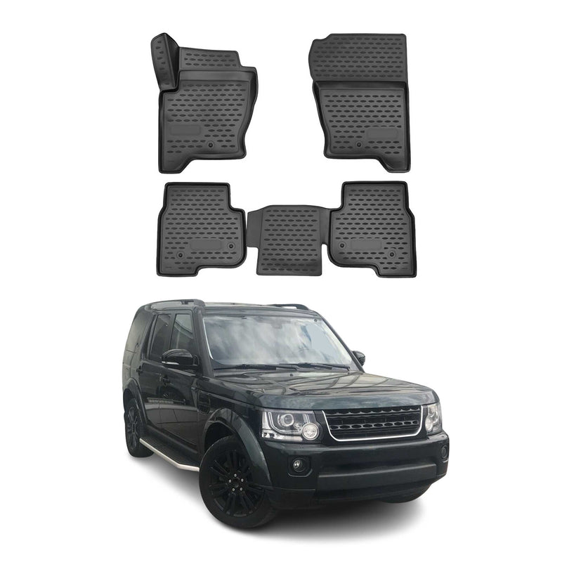 OMAC Gummimatten Fußmatten für Land Rover Discovery 2009-2017 TPE Schwarz 5x