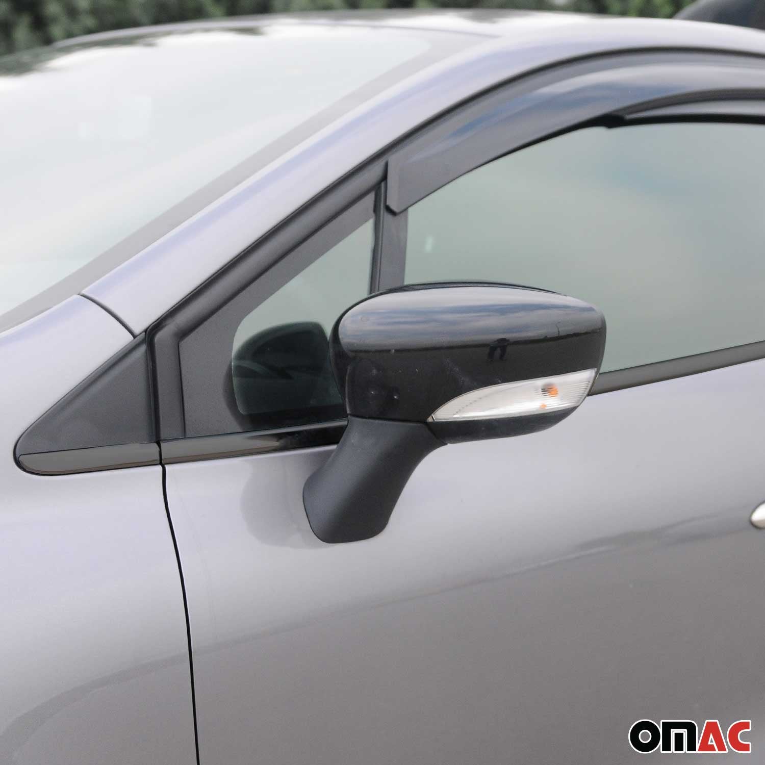 Fensterleisten Zierleisten für Renault Clio Schrägheck 2012-2019 Chrom Dunkel 8x