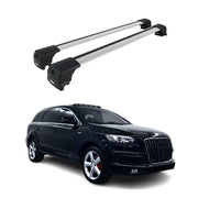Dachträger Grundtäger für Audi Q7 2005-2015 75kg Aluminium Silber 2 tlg