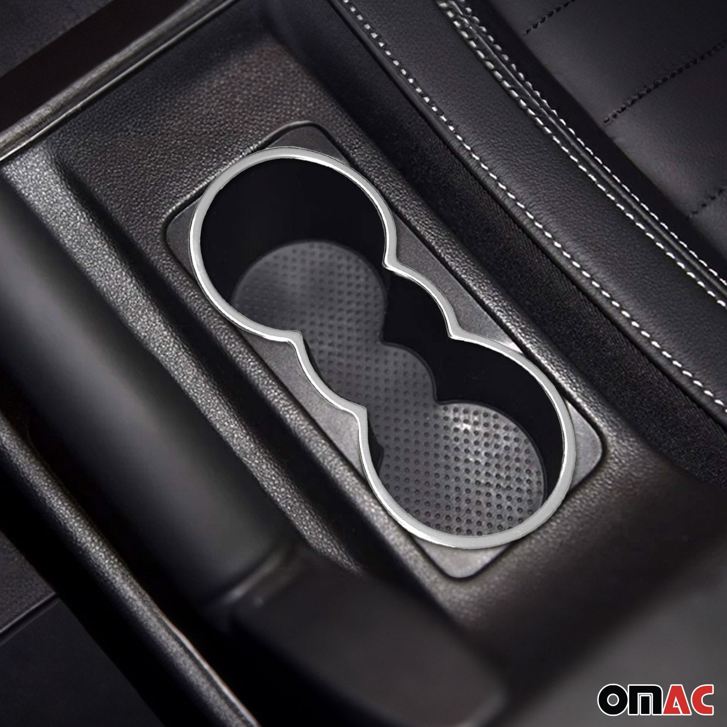 Getränkehalter Rahmen Cupholder für Skoda Octavia 2004-2013 Edelstahl Chrom