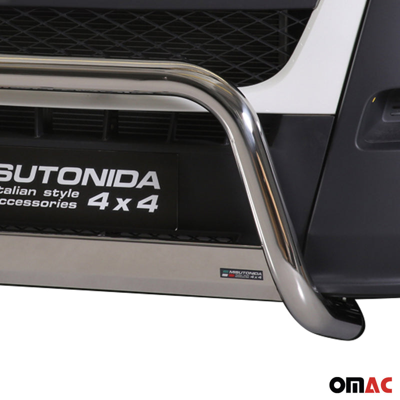 Frontbügel Frontschutzbügel für Citroen Jumper 2006-2013 ø63mm Stahl Silber