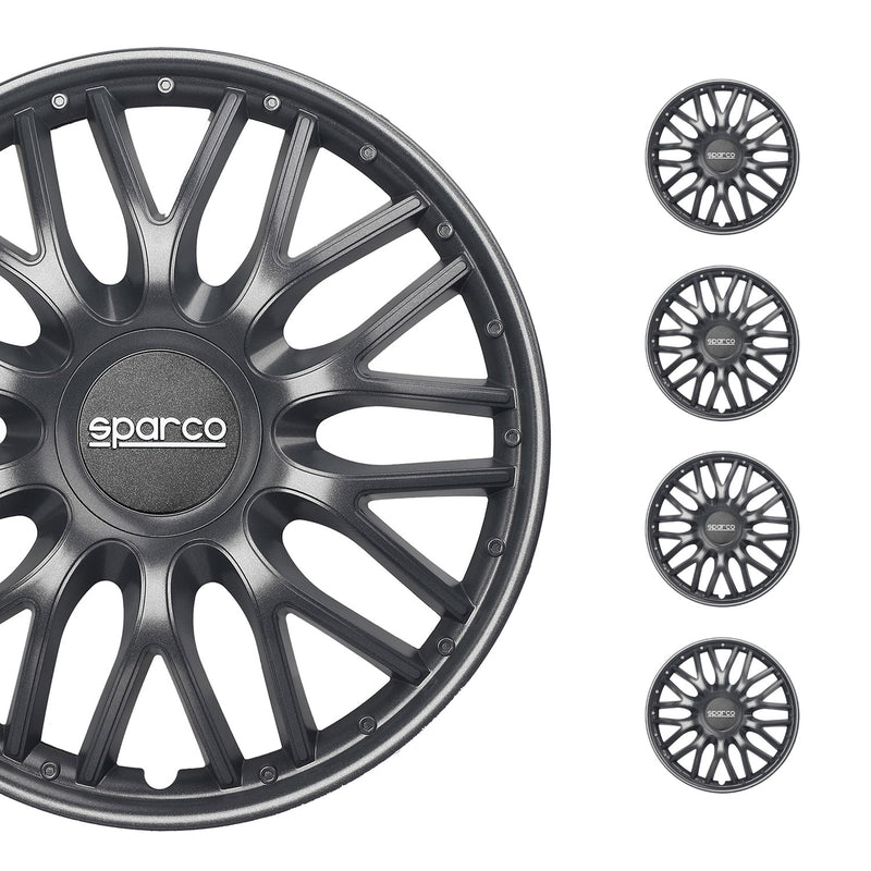 Sparco Radkappen 16 Zoll Roma Grau 4tlg