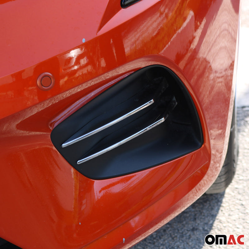 Nebelscheinwerfer Rahmen Umrandung für Renault Clio 2019-2025 Edelstahl 5x