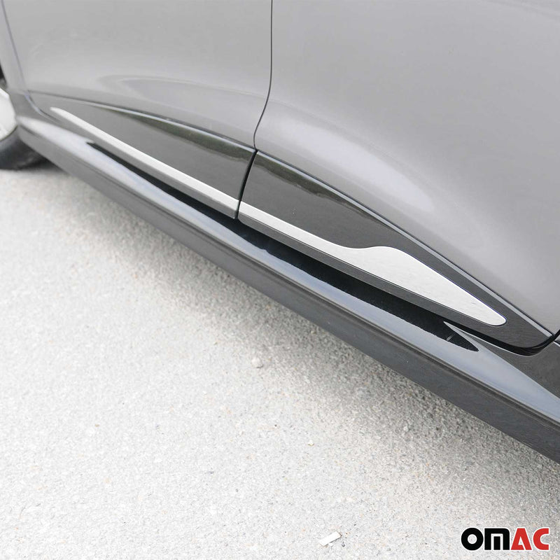 Seitentürleiste Türleisten Türschutzleiste für Renault Clio 2012-2019 Chrom 4tlg