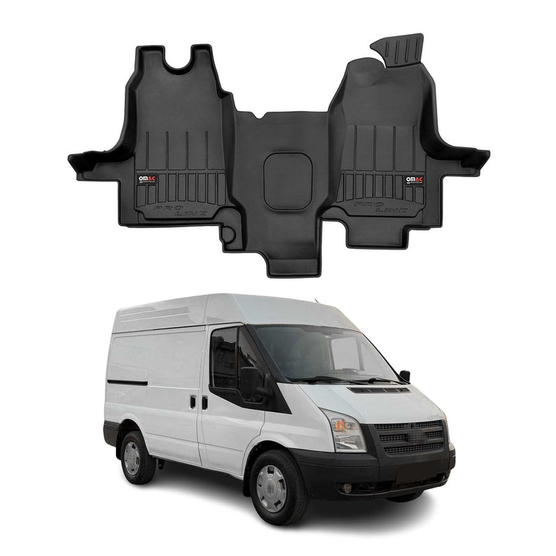 OMAC Gummi Fußmatten für Ford Transit 2000-2013 Premium 3D Automatten Schwarz