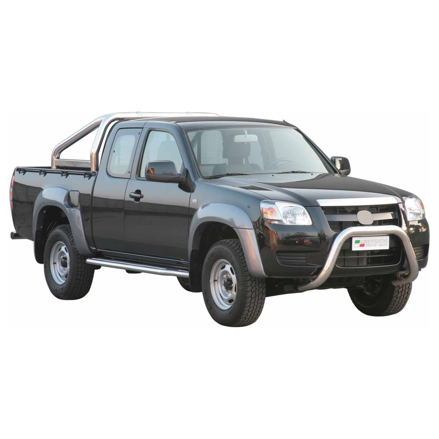 Frontbügel Frontschutzbügel für Mazda BT-50 2006-2012 ø76mm Stahl Silber Schutz