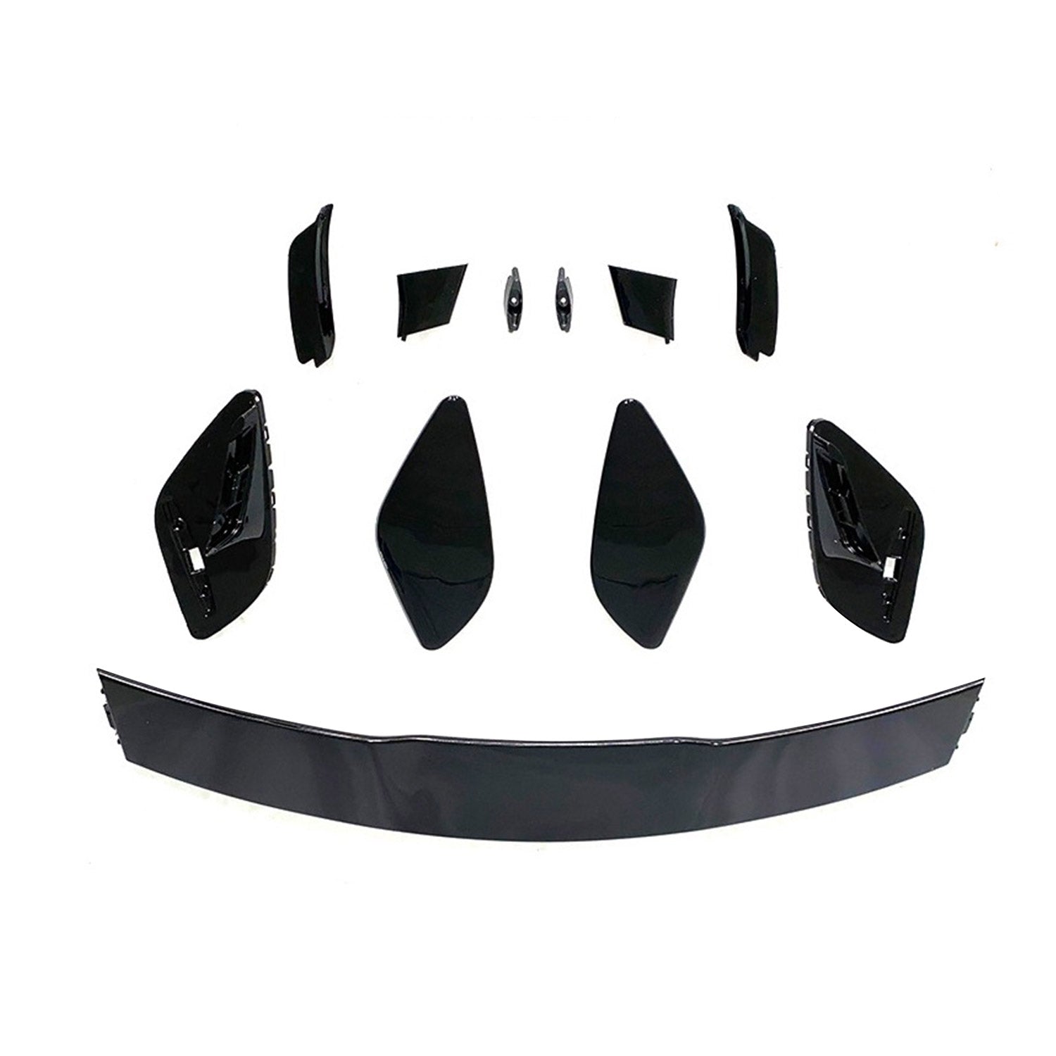 Heckspoiler Hecklippe für Mercedes A Klasse W176 2012-2018 Schwarz 11tlg