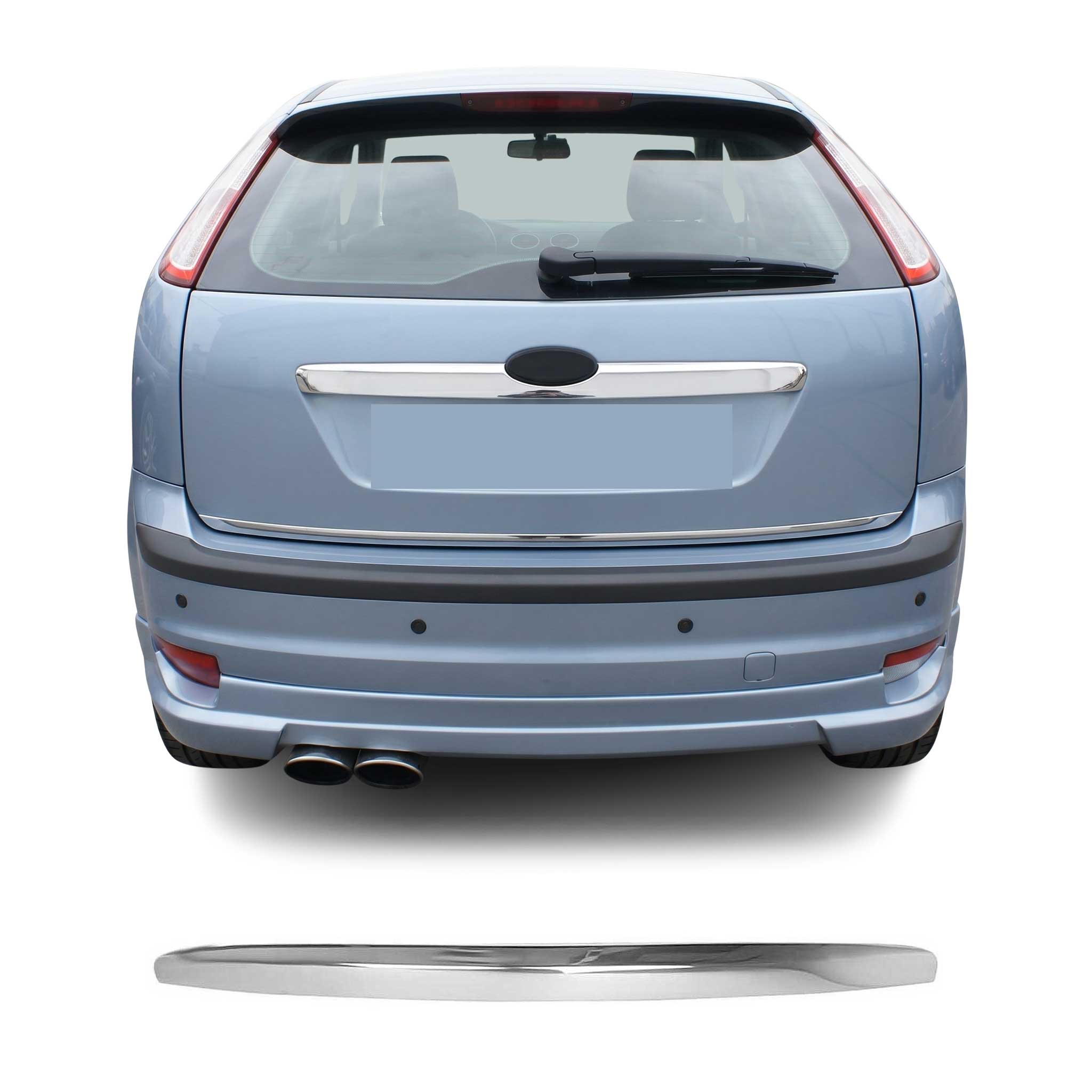 Kofferraumleiste Heckklappe Griff für Ford Focus Stufenheck 2004-2010 Edelstahl