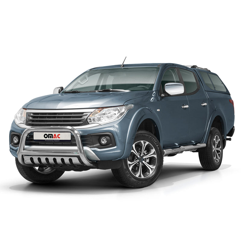 Frontbügel Frontschutzbügel für Fiat Fullback 2015-2021 Stahl Silber mit ABE