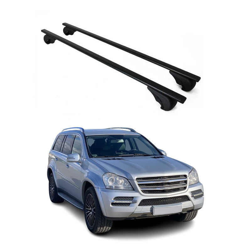 Dachträger Grundtäger für Mercedes GL Klasse X164 2006-2012 75kg Metall Schwarz