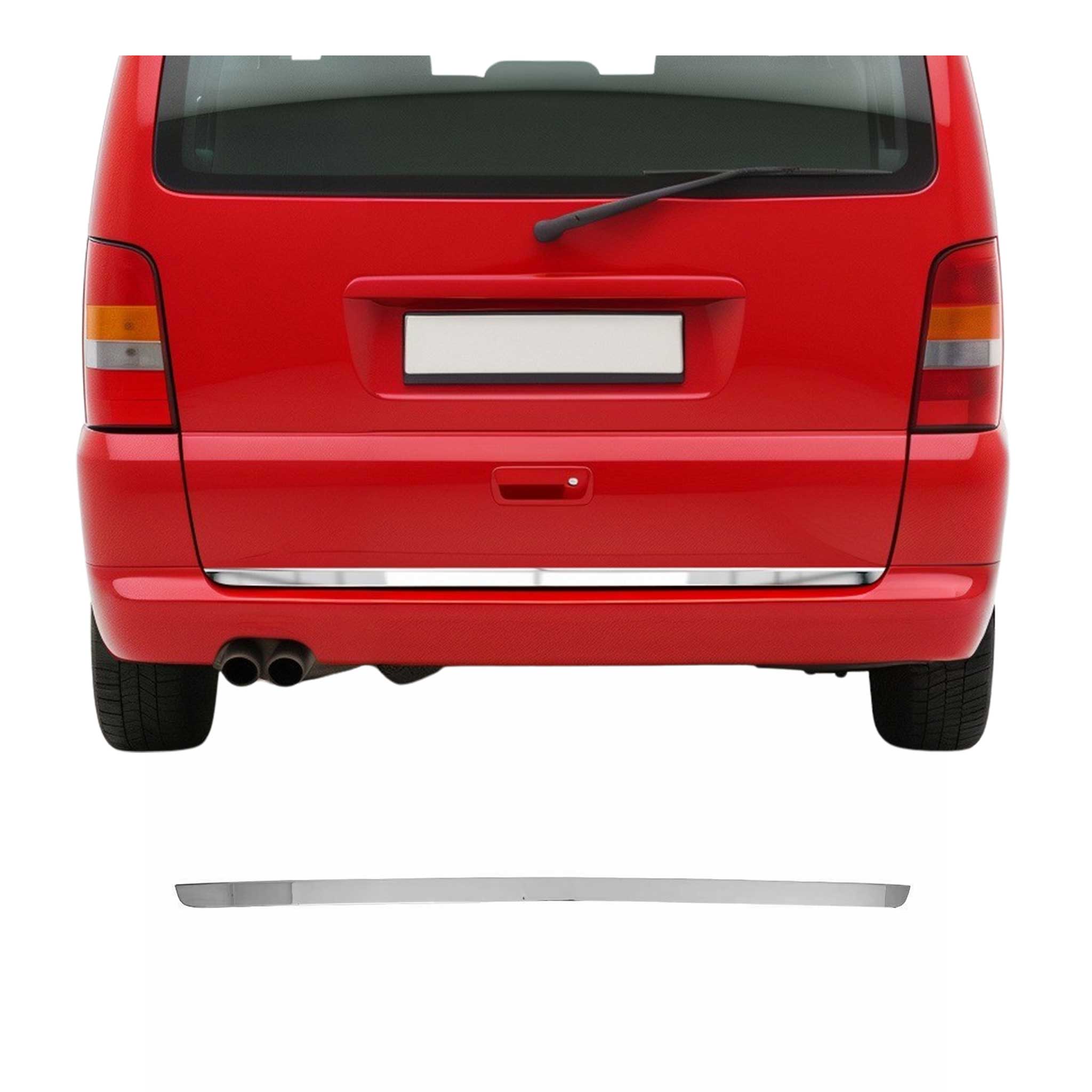 Kofferraumleiste Heckleiste für Mercedes Vito 1996-2003 B-Ware Untere Edelstahl