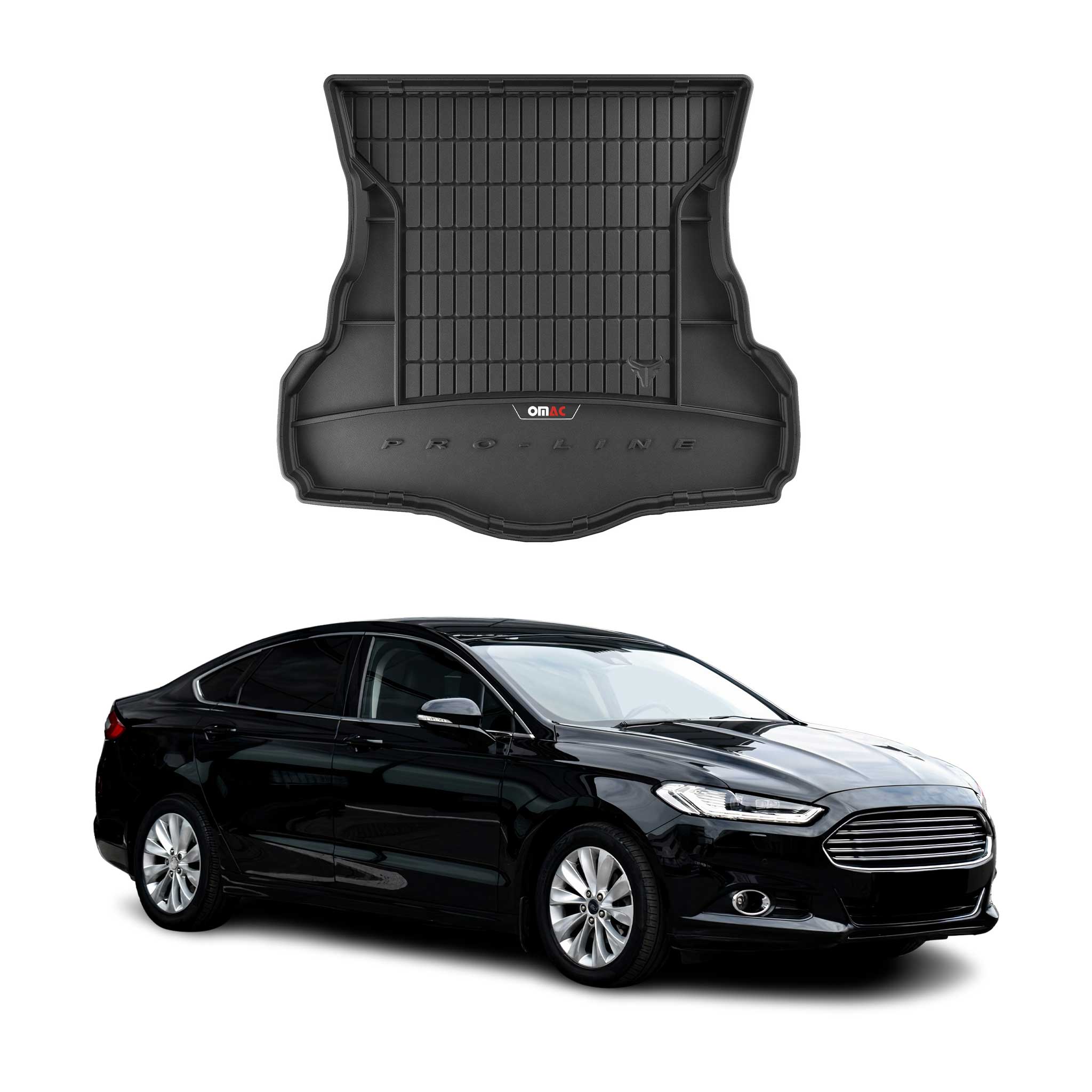 OMAC Gummi Kofferraumwanne für Ford Mondeo mk5 Liftback 2014-2022 TPE Schwarz