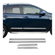Seitentürleiste Türschutzleiste für Nissan Qashqai J10 2006-2014 Edelstahl 4x