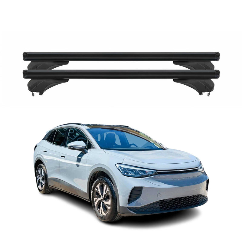 Menabo Dachträger Grundtäger für VW ID 4 2021-2025 Aluminium Schwarz 2 tlg