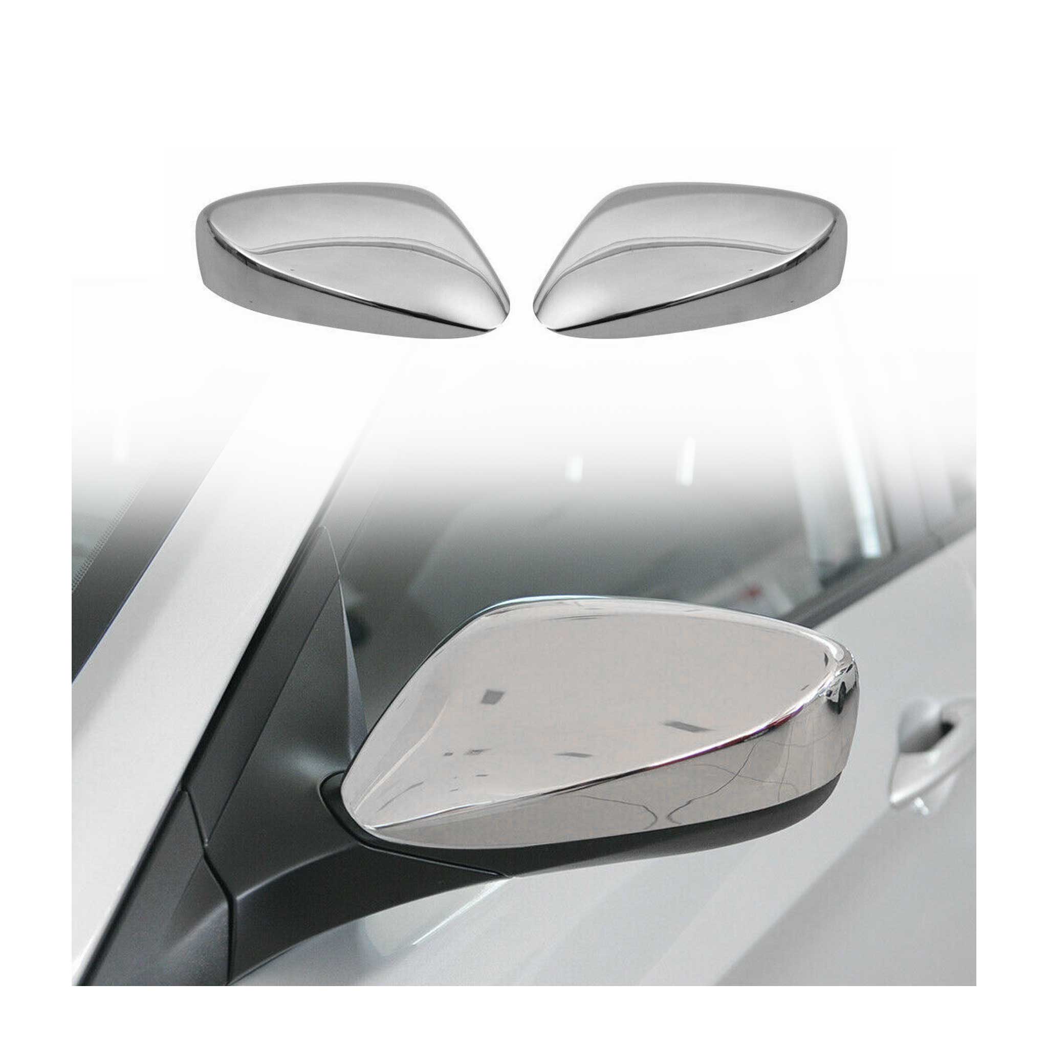 Spiegelkappen Spiegelabdeckung für Hyundai Veloster 2012-2017 Edelstahl Chrom