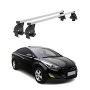 Menabo Dachträger Grundtäger für Hyundai Elantra mk5 2011-2016 50kg Stahl Silber