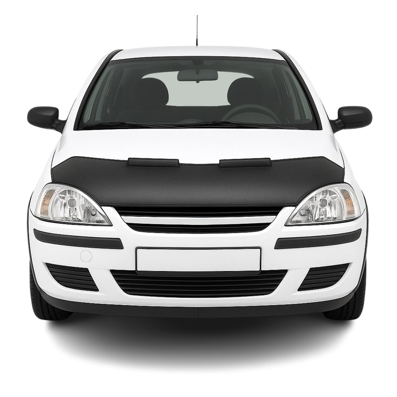 Haubenbra Steinschlagschutz Bonnet Bra für Opel Combo 2003-2011 Schwarz Halb