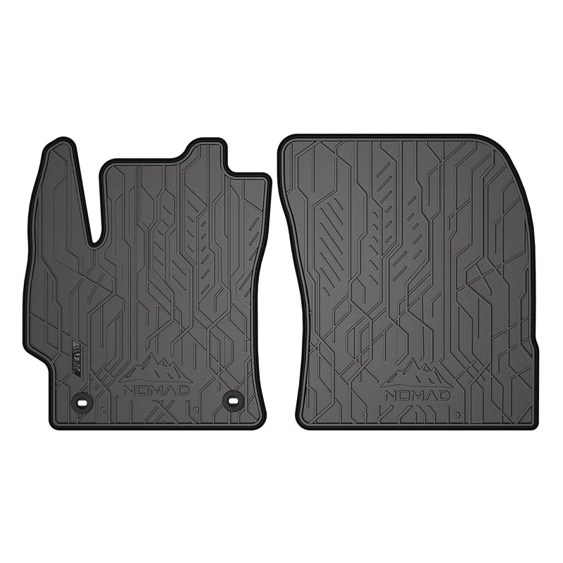 Fußmatten Gummimatten für Toyota Corolla 2019-2025 Schwarz-Schwarz 2 tlg