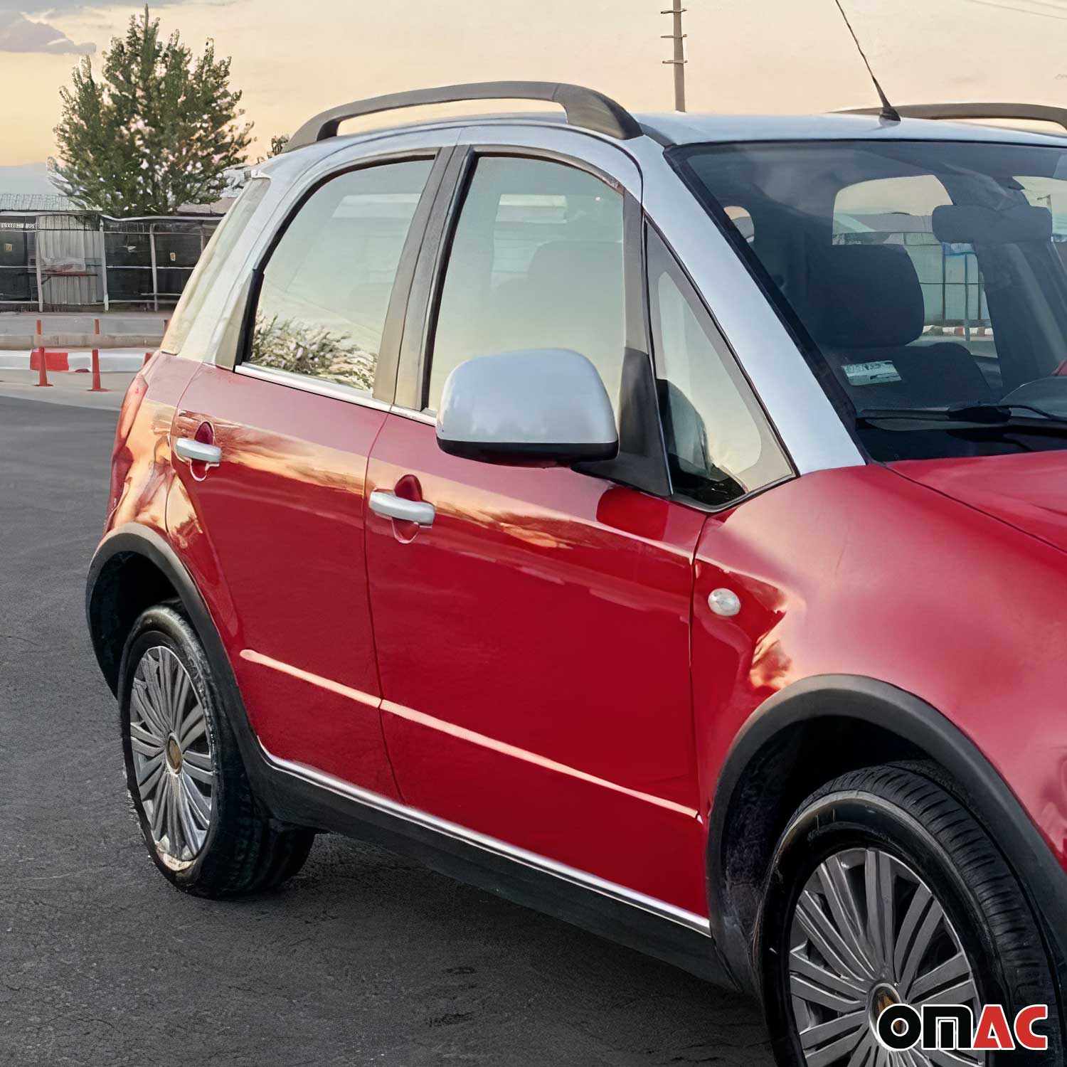 Fensterleisten Zierleisten für Suzuki SX4 2013-2021 Edelstahl Chrom 4tlg