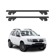 Dachträger Grundtäger für Dacia Duster mk1 2010-2013 Pre-FL Alu TÜV Schwarz 2tlg