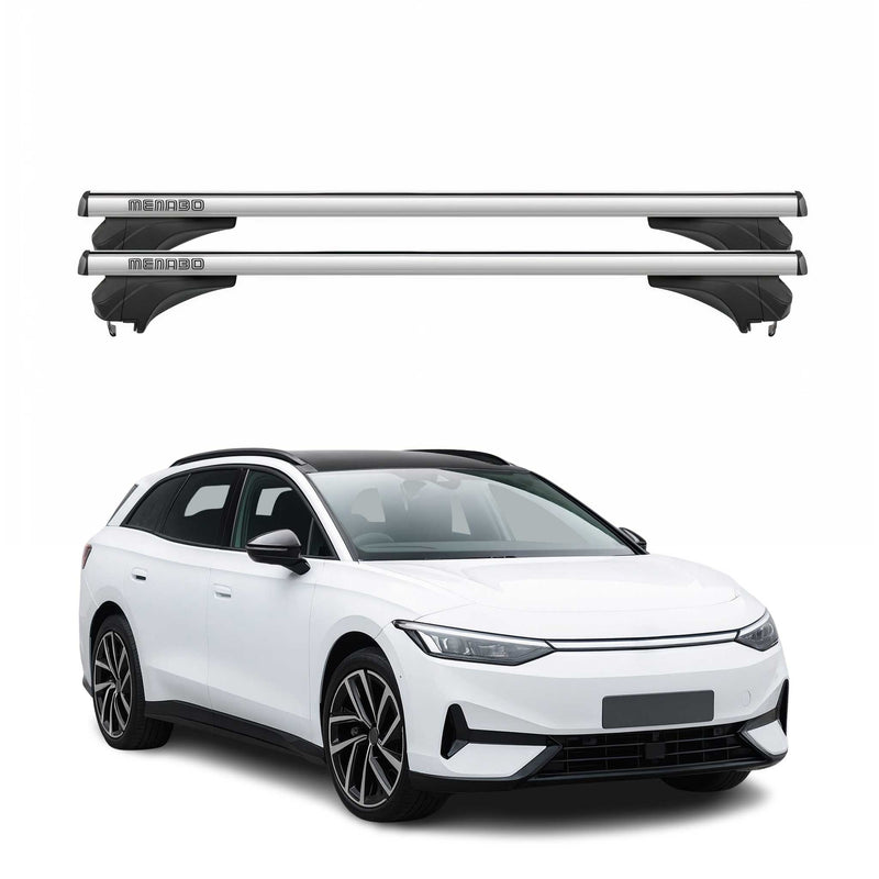 Menabo Dachträger Grundtäger für VW ID 7 2024-2025 Aluminium Silber 2 tlg